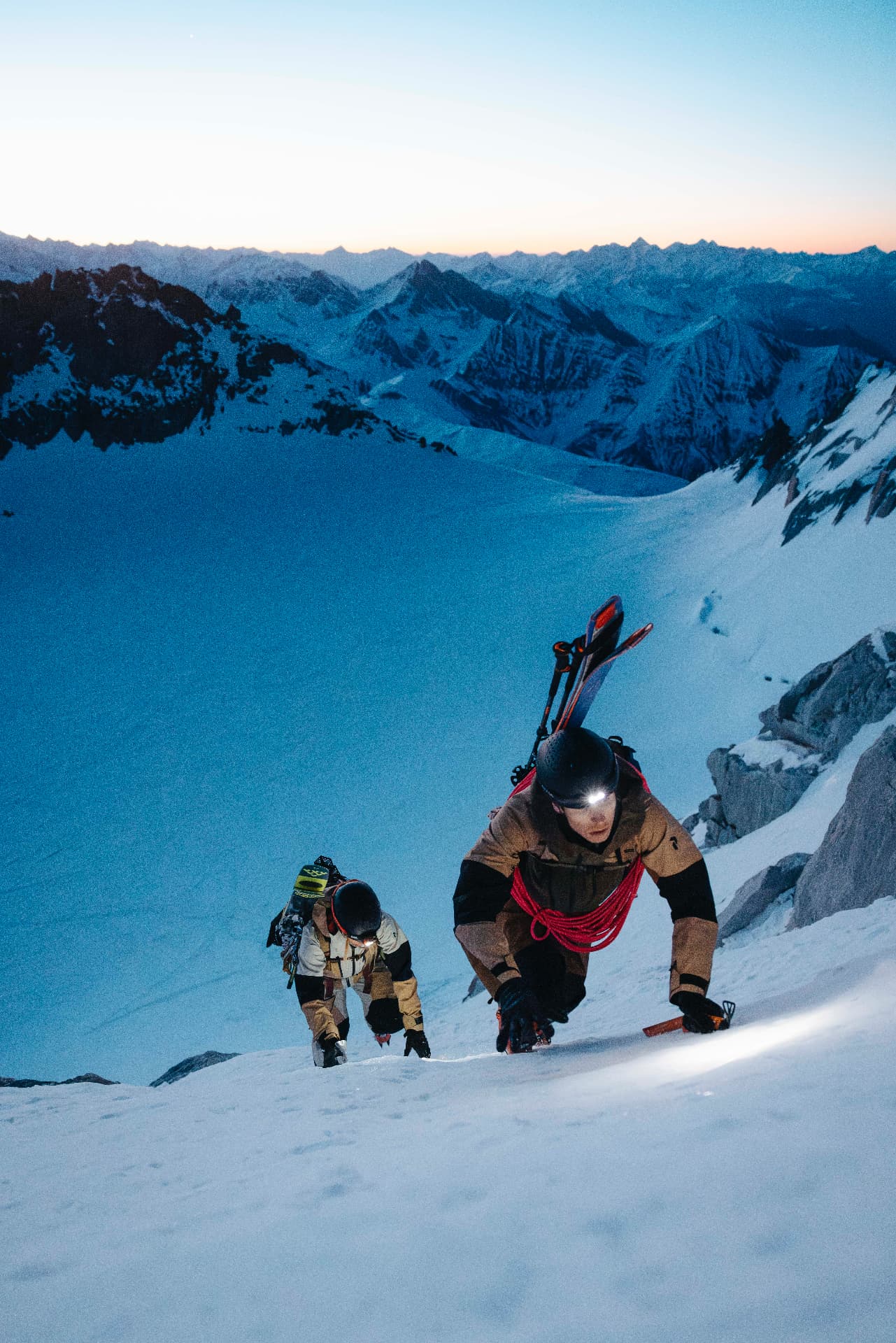 Dawn couloir